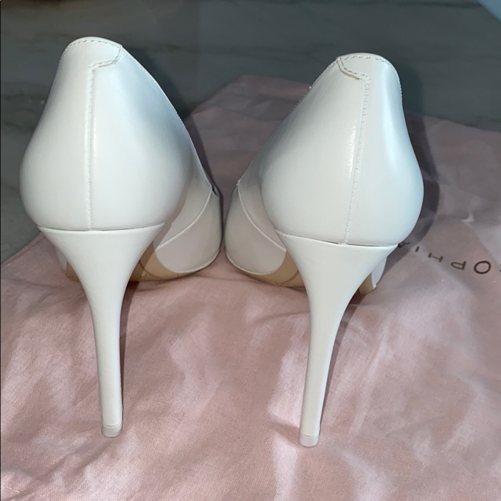 Sophia Webster White Leather Pumps - Picture 7 of 10
